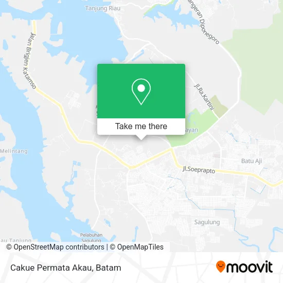 Cakue Permata Akau map