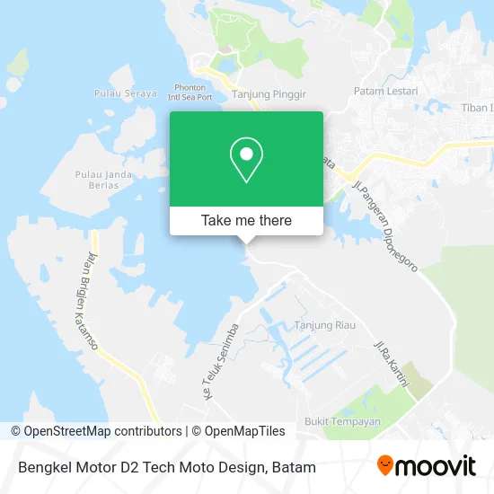 Bengkel Motor D2 Tech Moto Design map