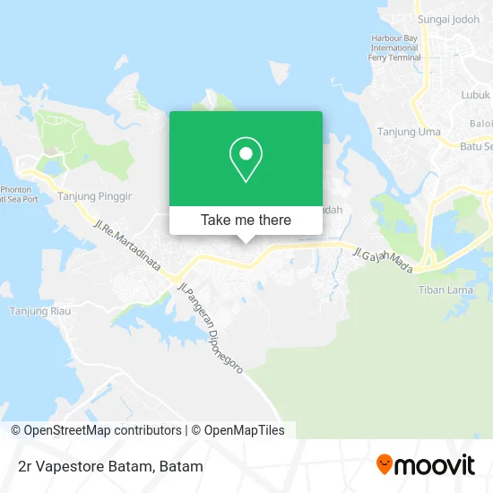 2r Vapestore Batam map