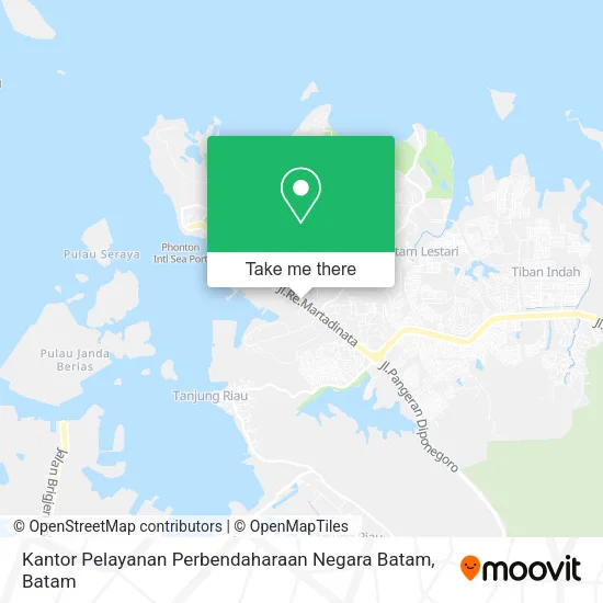 Kantor Pelayanan Perbendaharaan Negara Batam map