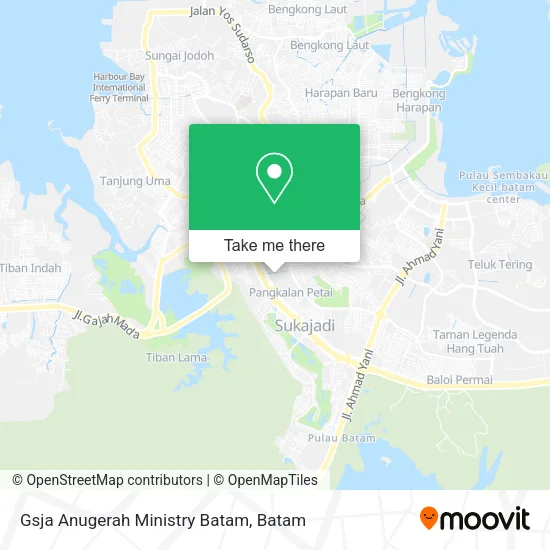 Gsja Anugerah Ministry Batam map