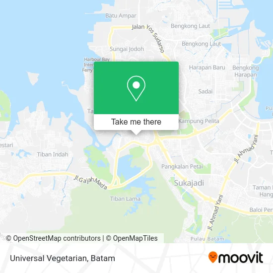 Universal Vegetarian map