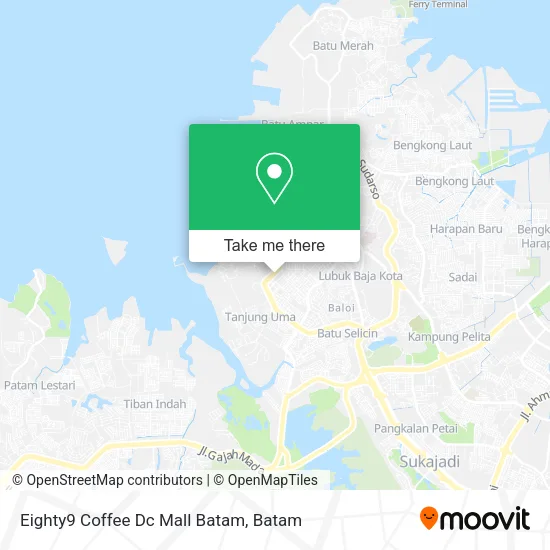 Eighty9 Coffee Dc Mall Batam map