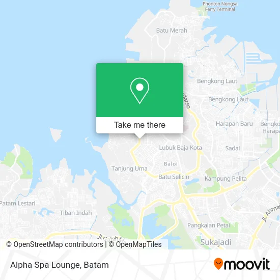 Alpha Spa Lounge map
