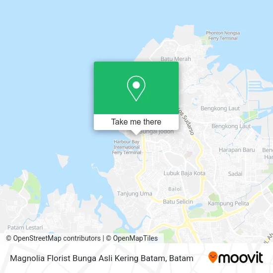 Magnolia Florist Bunga Asli Kering Batam map
