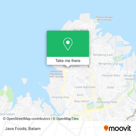 Java Foods map