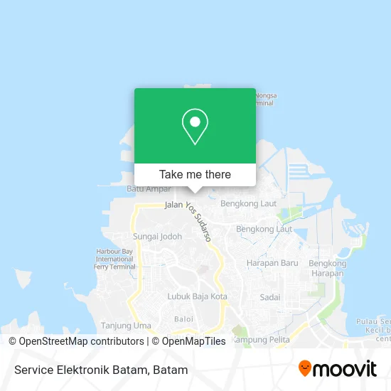 Service Elektronik Batam map