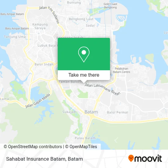 Sahabat Insurance Batam map