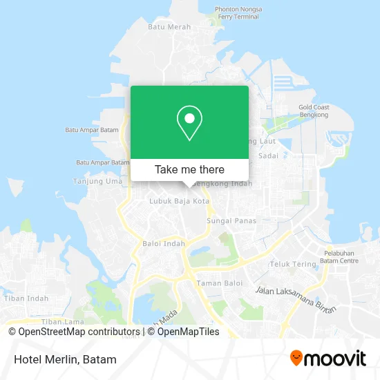 Hotel Merlin map