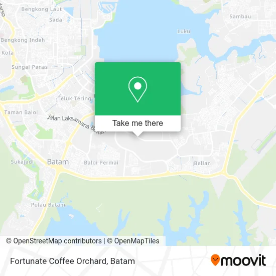 Fortunate Coffee Orchard map