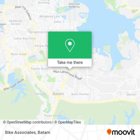 Bike Associates map