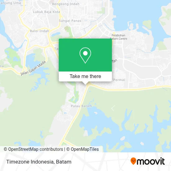 Timezone Indonesia map