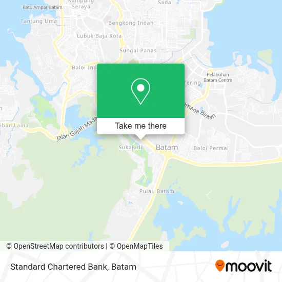 Standard Chartered Bank map