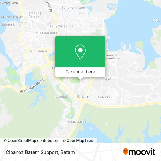 Cleanoz Batam Support map