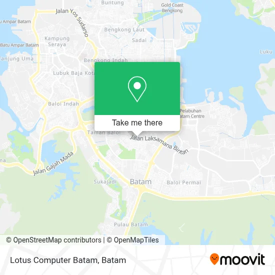 Lotus Computer Batam map