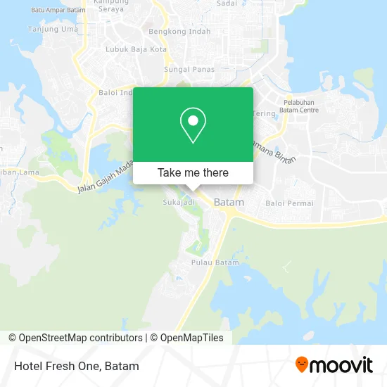 Hotel Fresh One map