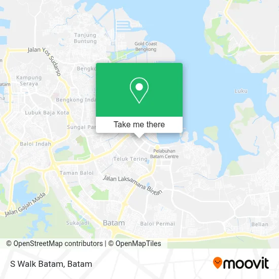 S Walk Batam map