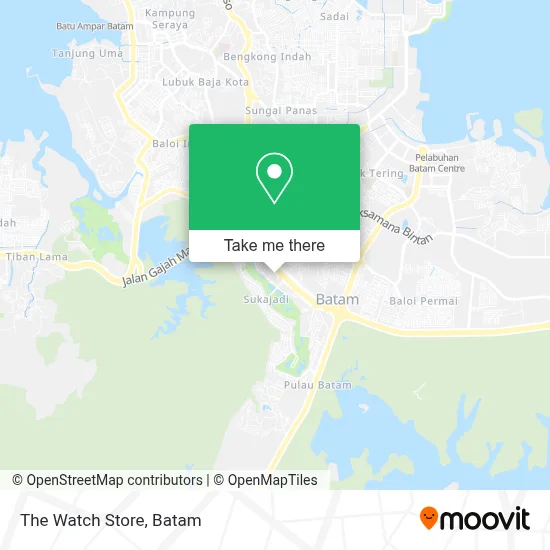 The Watch Store map