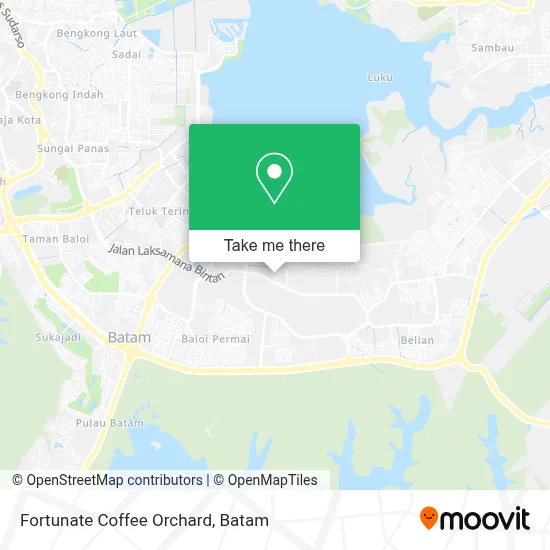 Fortunate Coffee Orchard map