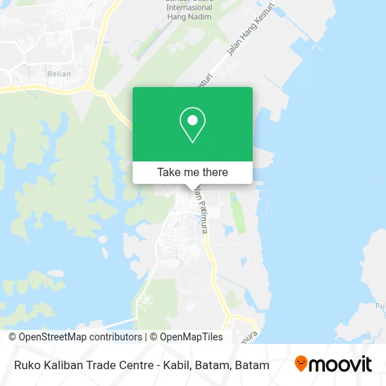 Ruko Kaliban Trade Centre - Kabil, Batam map