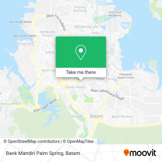 Bank Mandiri Palm Spring map