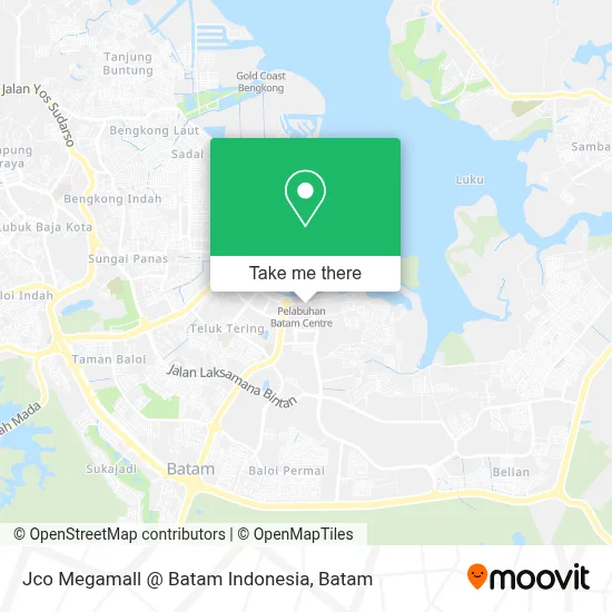 Jco Megamall @ Batam Indonesia map