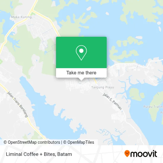 Liminal Coffee + Bites map