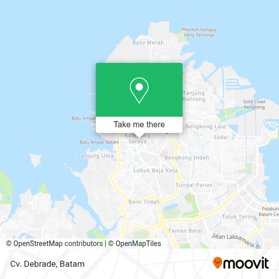 Cv. Debrade map