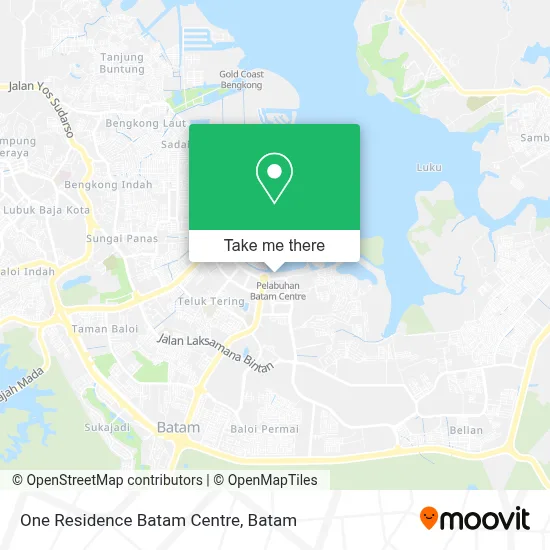 One Residence Batam Centre map