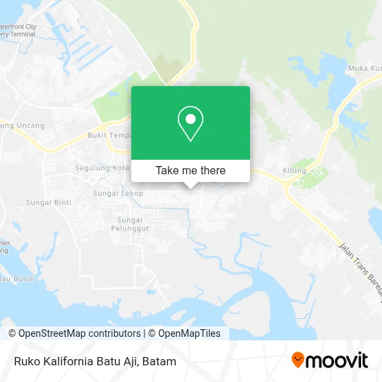 Ruko Kalifornia Batu Aji map