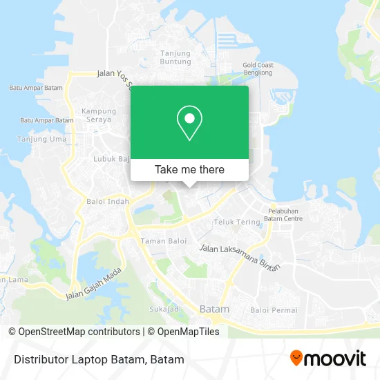 Distributor Laptop Batam map