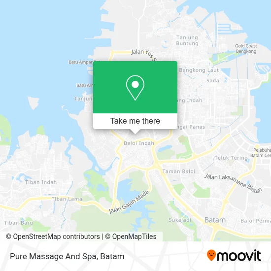 Pure Massage And Spa map
