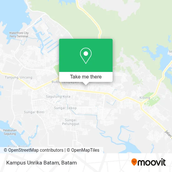 Kampus Unrika Batam map