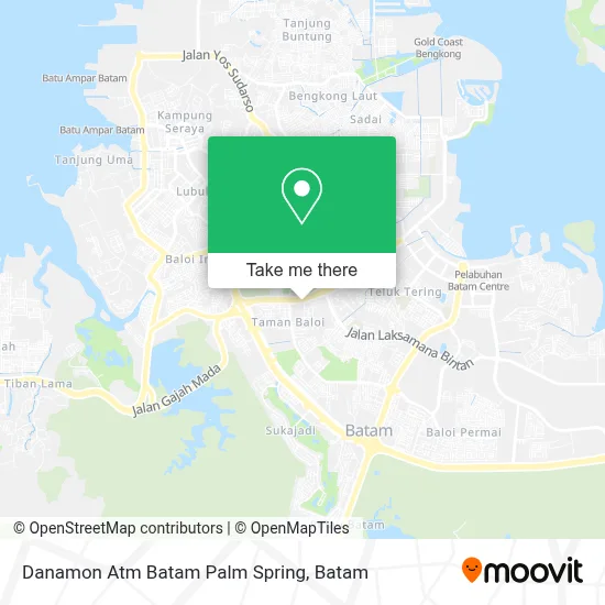 Danamon Atm Batam Palm Spring map