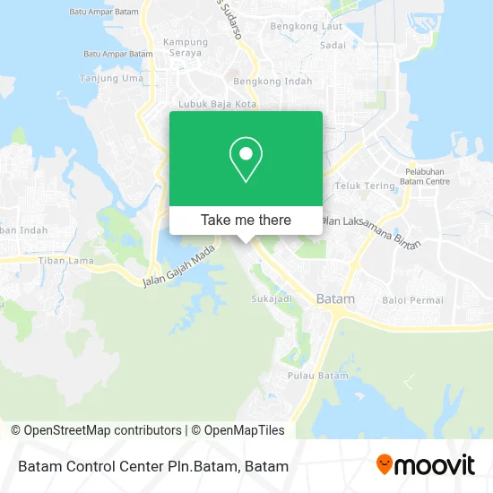 Batam Control Center Pln.Batam map