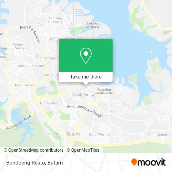 Bandoeng Resto map