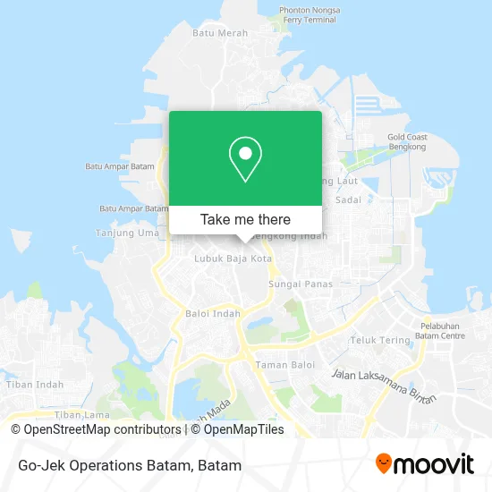 Go-Jek Operations Batam map