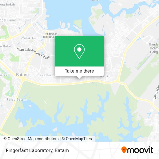 Fingerfast Laboratory map
