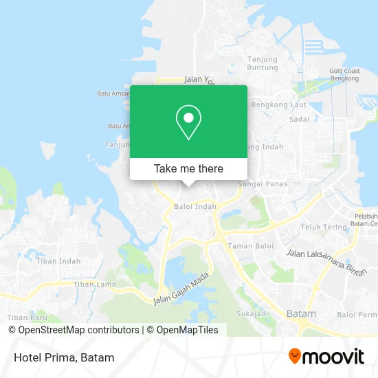 Hotel Prima map