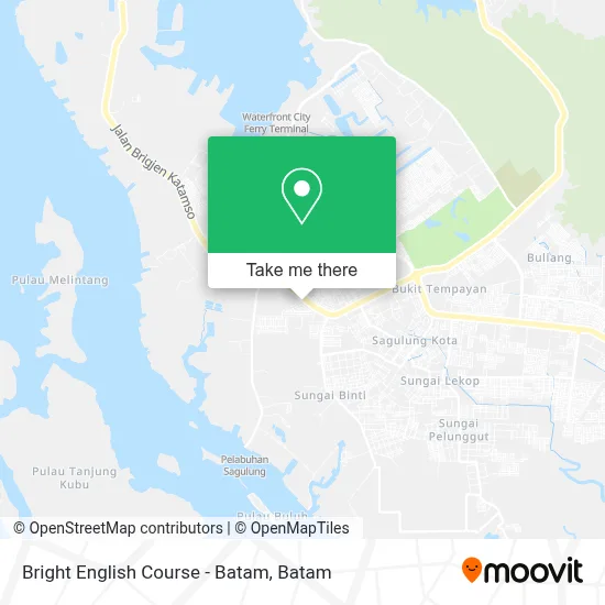 Bright English Course - Batam map