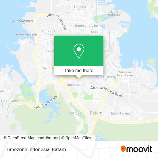 Timezone Indonesia map