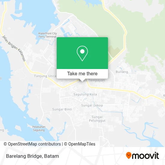 Barelang Bridge map