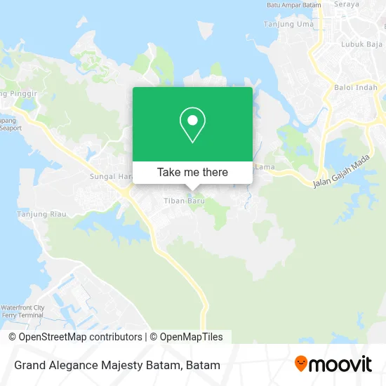 Grand Alegance Majesty Batam map