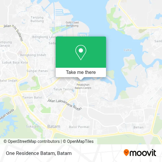 One Residence Batam map