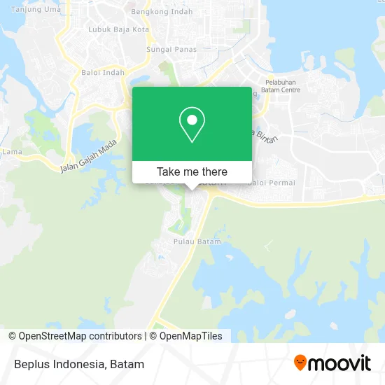 Beplus Indonesia map