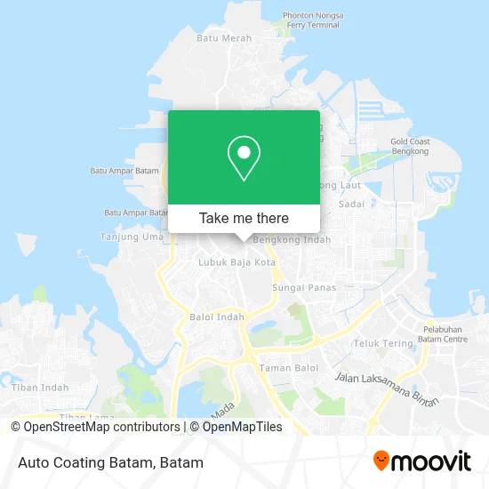 Auto Coating Batam map