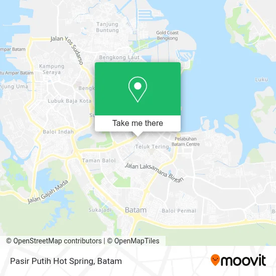 Pasir Putih Hot Spring map