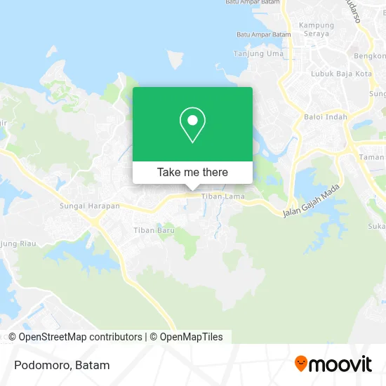 Podomoro map