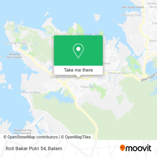 Roti Bakar Putri 54 map