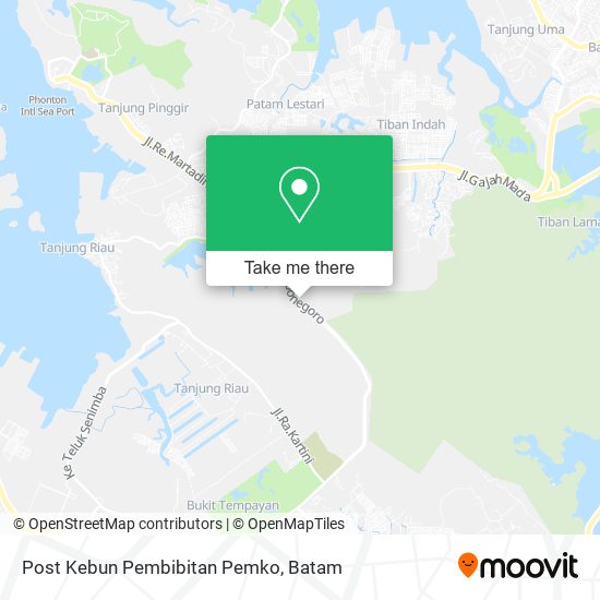 Post Kebun Pembibitan Pemko map